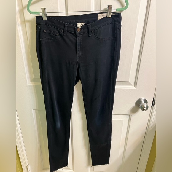 Rag & Bone Leggings Skinny Jeans Black Plush Size 30 - Picture 2 of 5